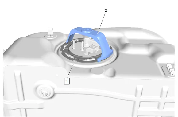 Fuel Level Sensor Replacement (Short Wheelbase) (1) — figure 8