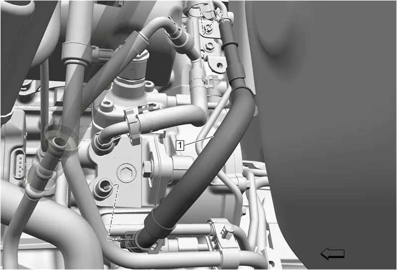 Fuel Pump Fuel Feed Hose Replacement — figure 2