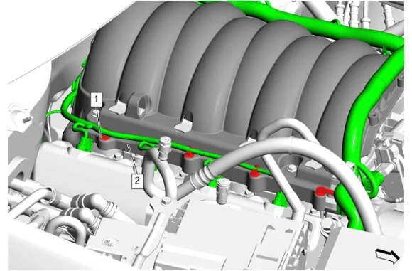 Fuel Rail Pressure Sensor Replacement (L87) — figure 6