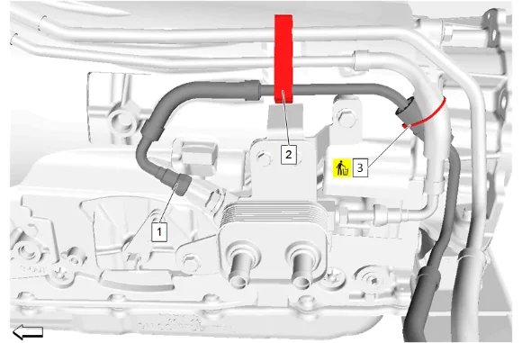 Fuel Return Pipe Replacement - Rear (Short Wheelbase) — figure 1