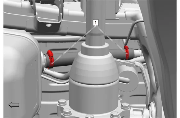 Fuel Tank Filler Hose Replacement (Lower) — figure 1