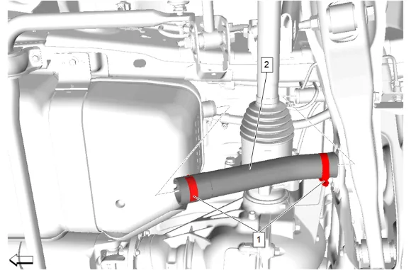 Fuel Tank Filler Hose Replacement (Lower) (1) — figure 1