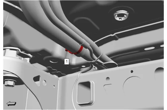 Fuel Tank Filler Hose Replacement (Upper) — figure 2