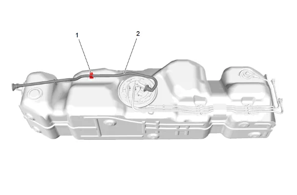 Fuel Tank Filler Vent Hose Replacement (Long Wheelbase) (1) — figure 7