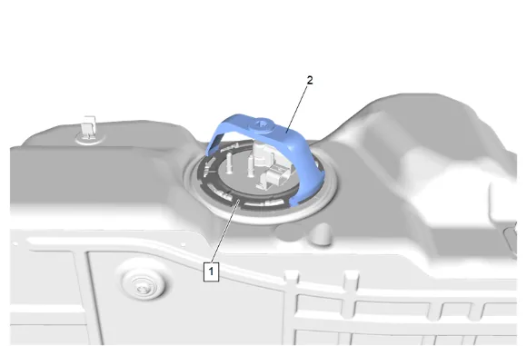 Fuel Tank Fuel Pump Module Replacement (Long Wheelbase) (1) — figure 8