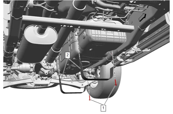 Fuel Tank Pressure Sensor Replacement (Short Wheelbase) — figure 6