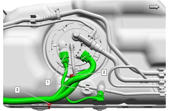 Fuel Tank Pressure Sensor Replacement (Short Wheelbase) — figure 7