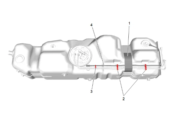 Fuel Tank Replacement (Long Wheelbase) (1) — figure 9