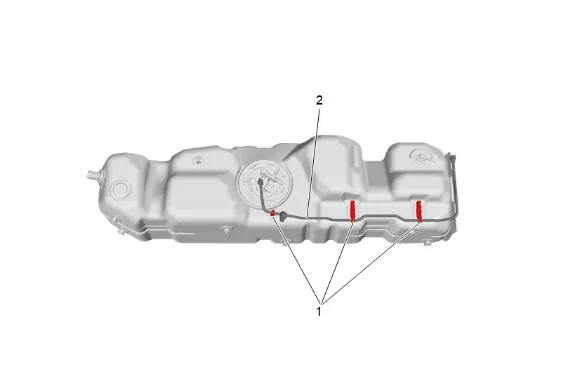 Fuel Tank Replacement (Long Wheelbase) — figure 12