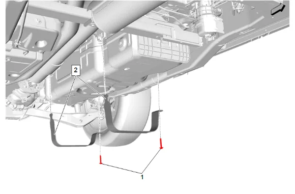 Fuel Tank Replacement (Short Wheelbase) (1) — figure 4