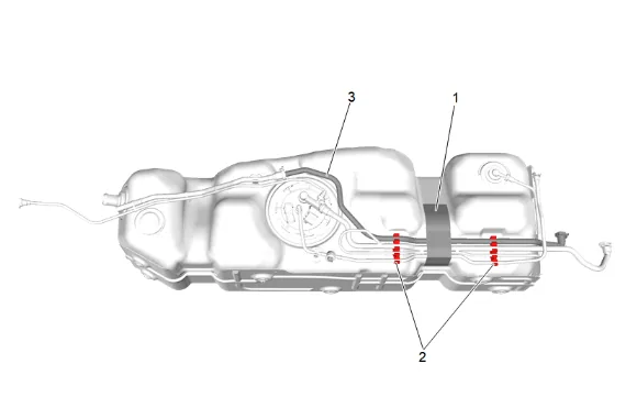 Fuel Tank Replacement (Short Wheelbase) — figure 10