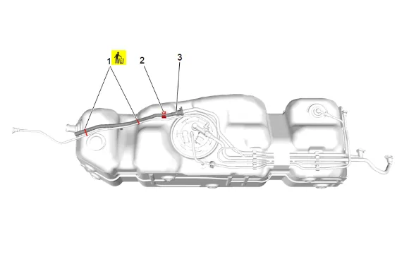 Fuel Tank Replacement (Short Wheelbase) — figure 11