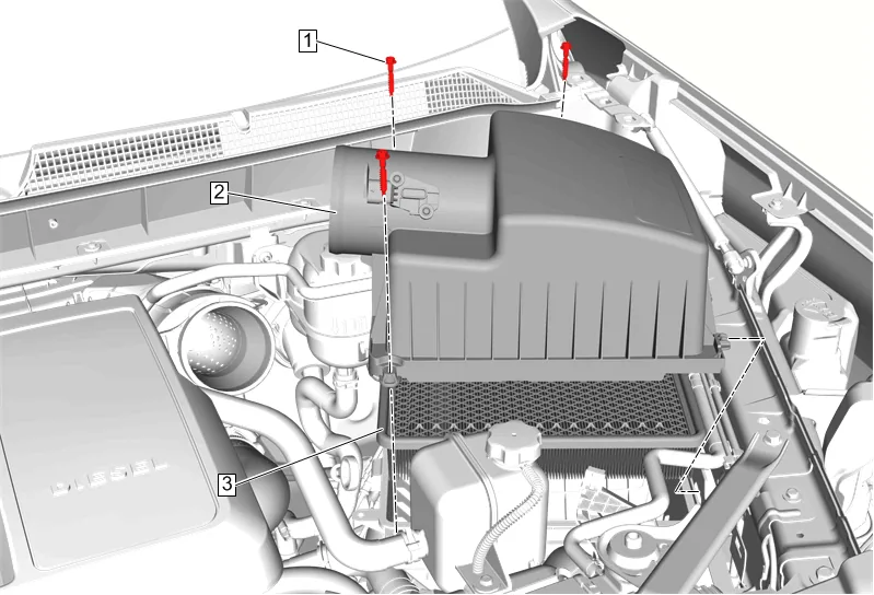 Generator and Drive Belt Tensioner Bracket Replacement — figure 3