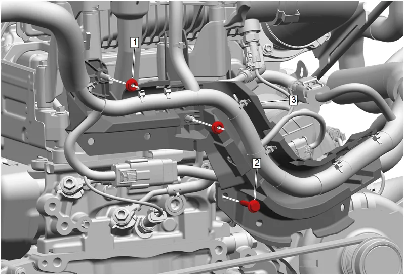 Generator and Drive Belt Tensioner Bracket Replacement — figure 10