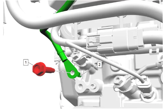 Generator and Drive Belt Tensioner Bracket Replacement — figure 11