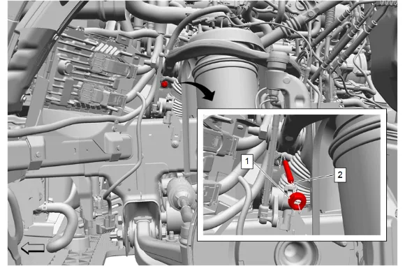 Generator and Drive Belt Tensioner Bracket Replacement — figure 16