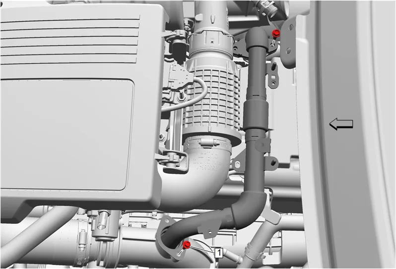 High Pressure Diesel Fuel Feed to Rail Pipe Replacement — figure 39