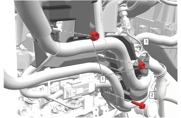 High Pressure Diesel Fuel Injection Rail Replacement — figure 22