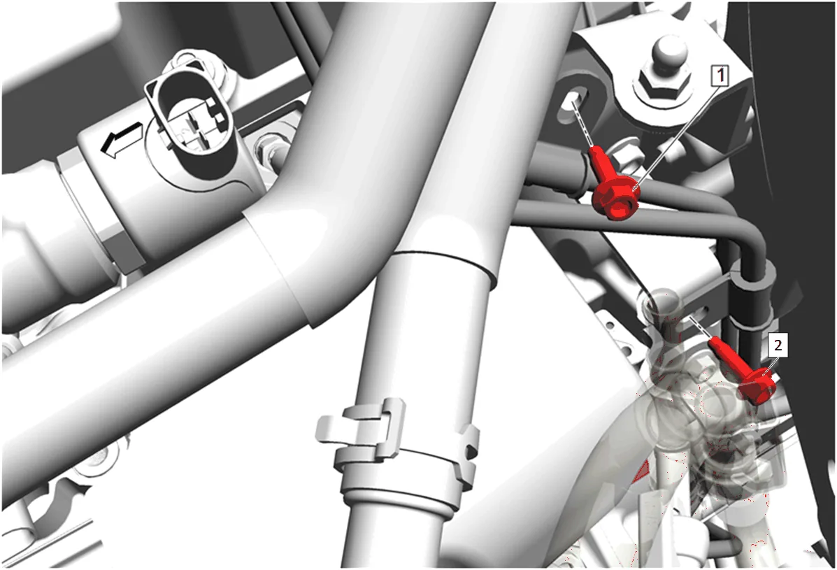 High Pressure Diesel Fuel Injection Rail Replacement — figure 33