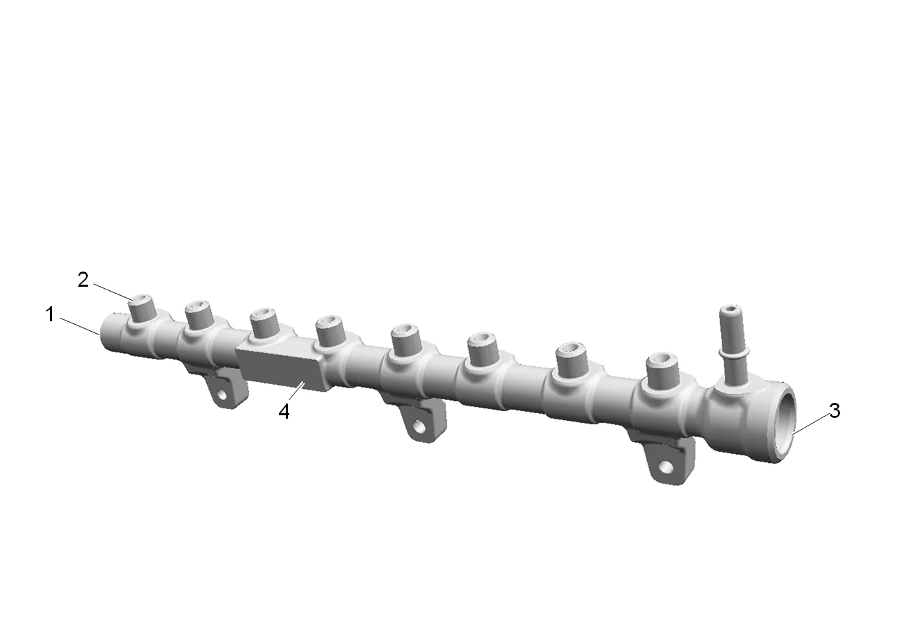 High Pressure Diesel Fuel Injection Rail Replacement — figure 48