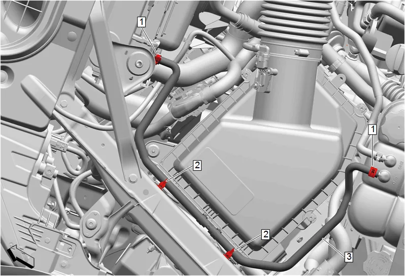 Radiator Surge Tank Inlet Hose Replacement (L84, L87) — figure 1