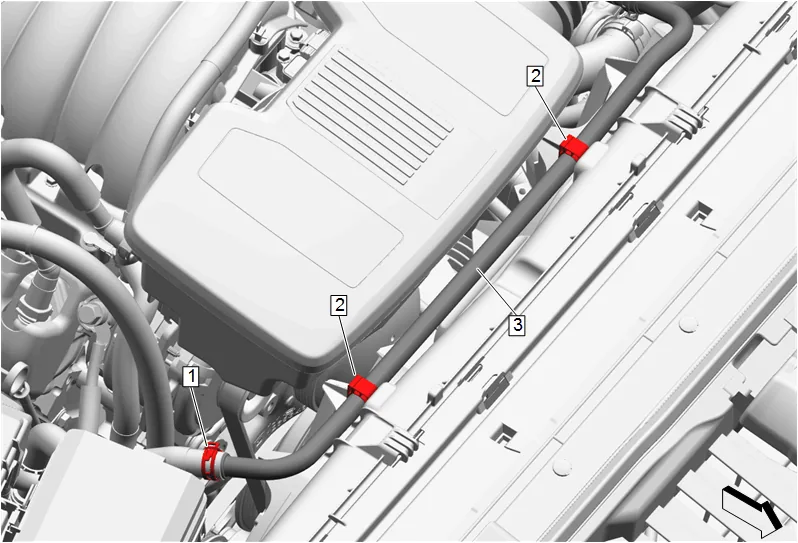 Radiator Surge Tank Outlet Hose Replacement (L84, L87) — figure 2