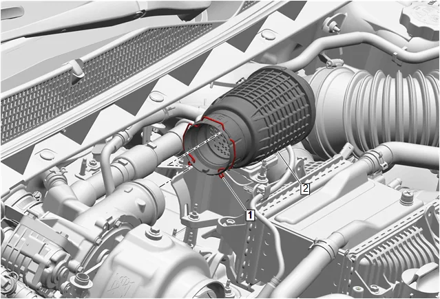 Turbocharger Coolant Feed Pipe Replacement — figure 3