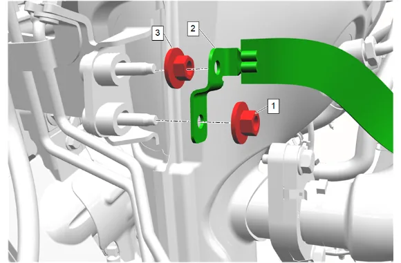 Turbocharger Coolant Feed Pipe Replacement — figure 8