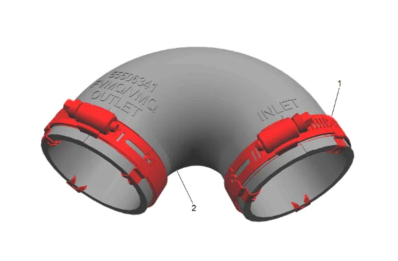 Turbocharger Coolant Feed Pipe Replacement — figure 34