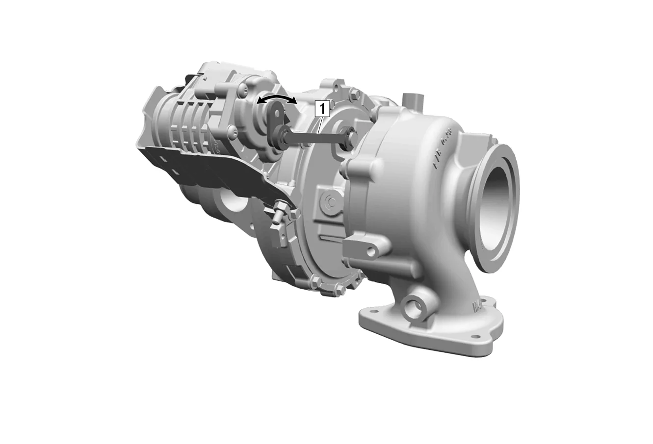 Turbocharger Coolant Feed Pipe Replacement — figure 35