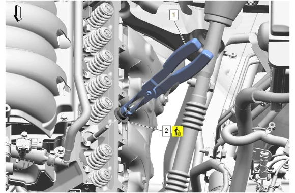 Valve Stem Oil Seal and Valve Spring Replacement - Left Side (L84) — figure 12