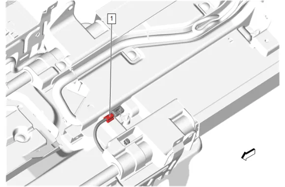 Front Floor Console Armrest Cable Replacement (DCH) — figure 33