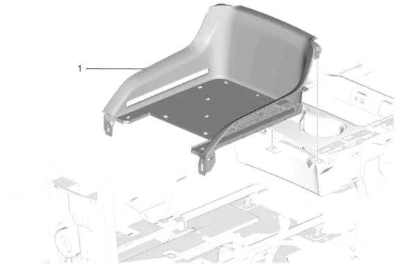 Front Floor Console Armrest Replacement (DCH) — figure 20