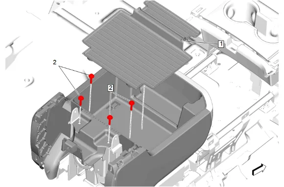 Front Floor Console Base Replacement — figure 17