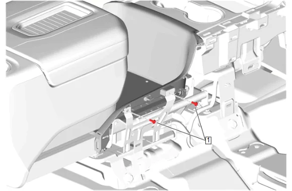 Front Floor Console Cup Holder Trim Plate Replacement (DCH) — figure 12
