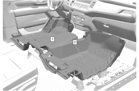 Front Floor Panel Mat Replacement — figure 5