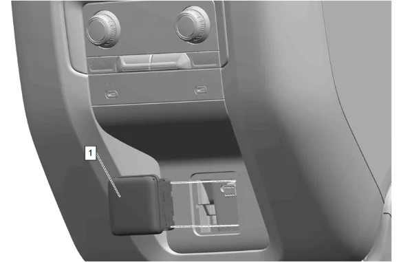Front Floor Rear Console Trim Plate Replacement (D07) — figure 5