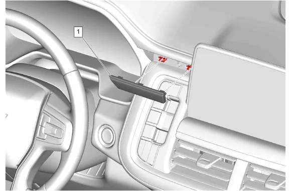 Instrument Panel Lower Trim Panel Replacement — figure 11