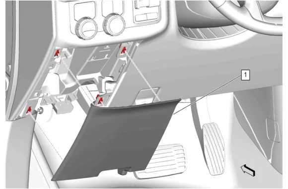 Instrument Panel Lower Trim Panel Replacement - Left Side — figure 8