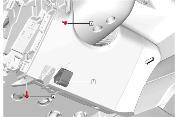 Instrument Panel Lower Trim Panel Replacement - Left Side — figure 13