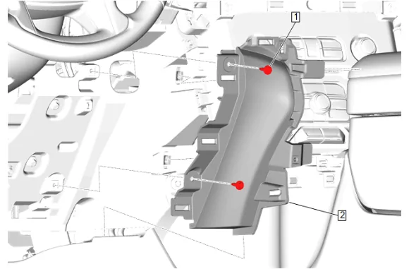 Instrument Panel Lower Trim Panel Replacement - Left Side — figure 19