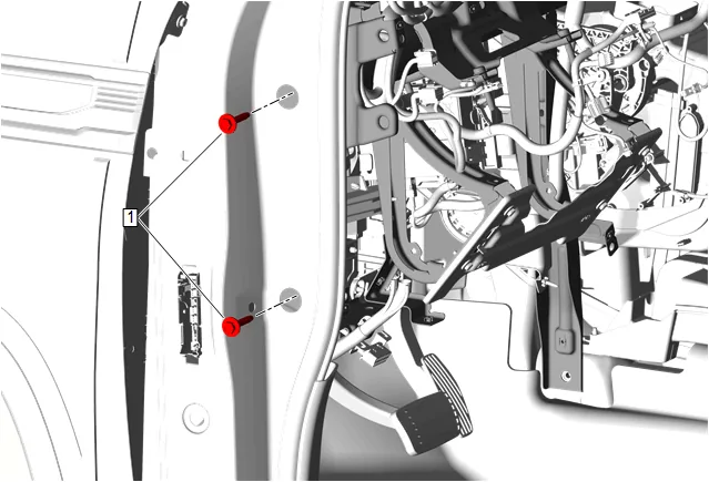 Instrument Panel Tie Bar Replacement — figure 9