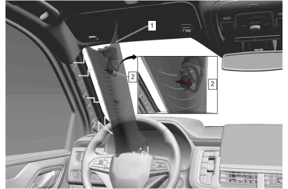 Instrument Panel Upper Trim Panel Replacement — figure 6