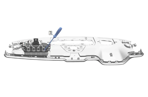 Instrument Panel Upper Trim Panel Replacement — figure 23