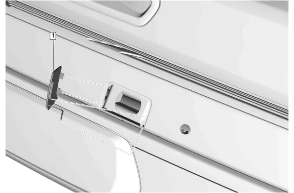 Rear Bumper Fascia Tow Eye Access Hole Cover Replacement — figure 1