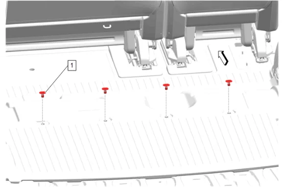 Rear Compartment Floor Mat Replacement — figure 3