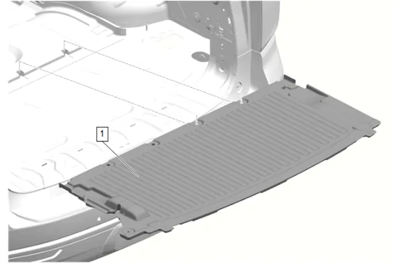 Rear Compartment Floor Mat Replacement — figure 5