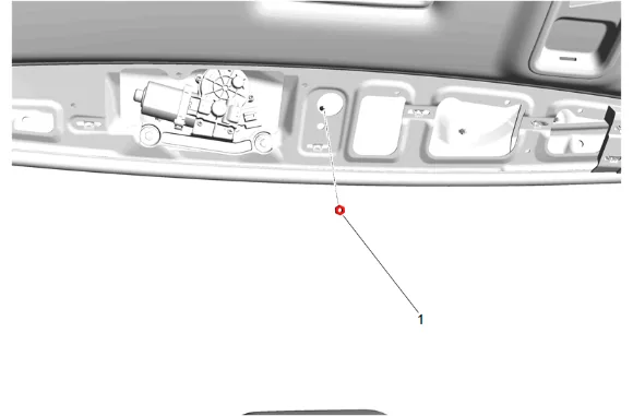 Rear End Spoiler Retainer Cover Replacement — figure 3