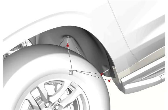 Rocker Panel Rear Molding Replacement (BVE) — figure 4