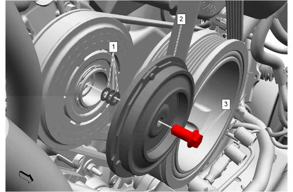 Air Conditioning Clutch Drive Plate Adjustment (L84_L87) — figure 3